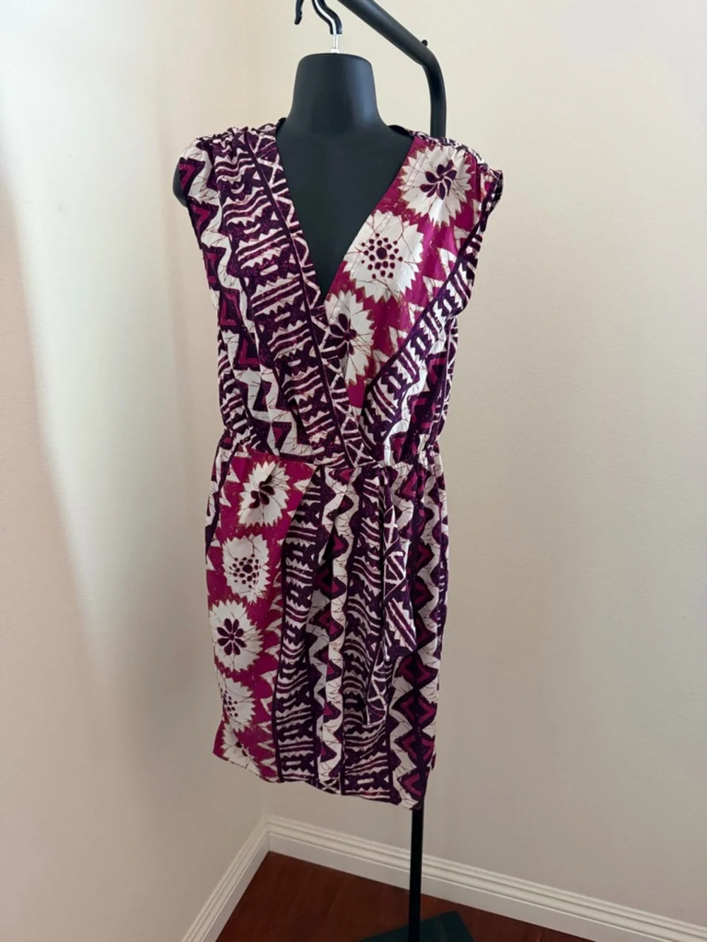 Yoana Baraschi Pink and White Floral Mini Dress - Picture 2 of 7